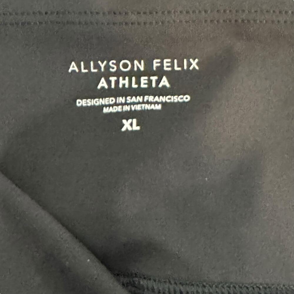 Alllyson Felix x Athleta Black Leggings Size XL Legend Mesh 599169 - Picture 7 of 11
